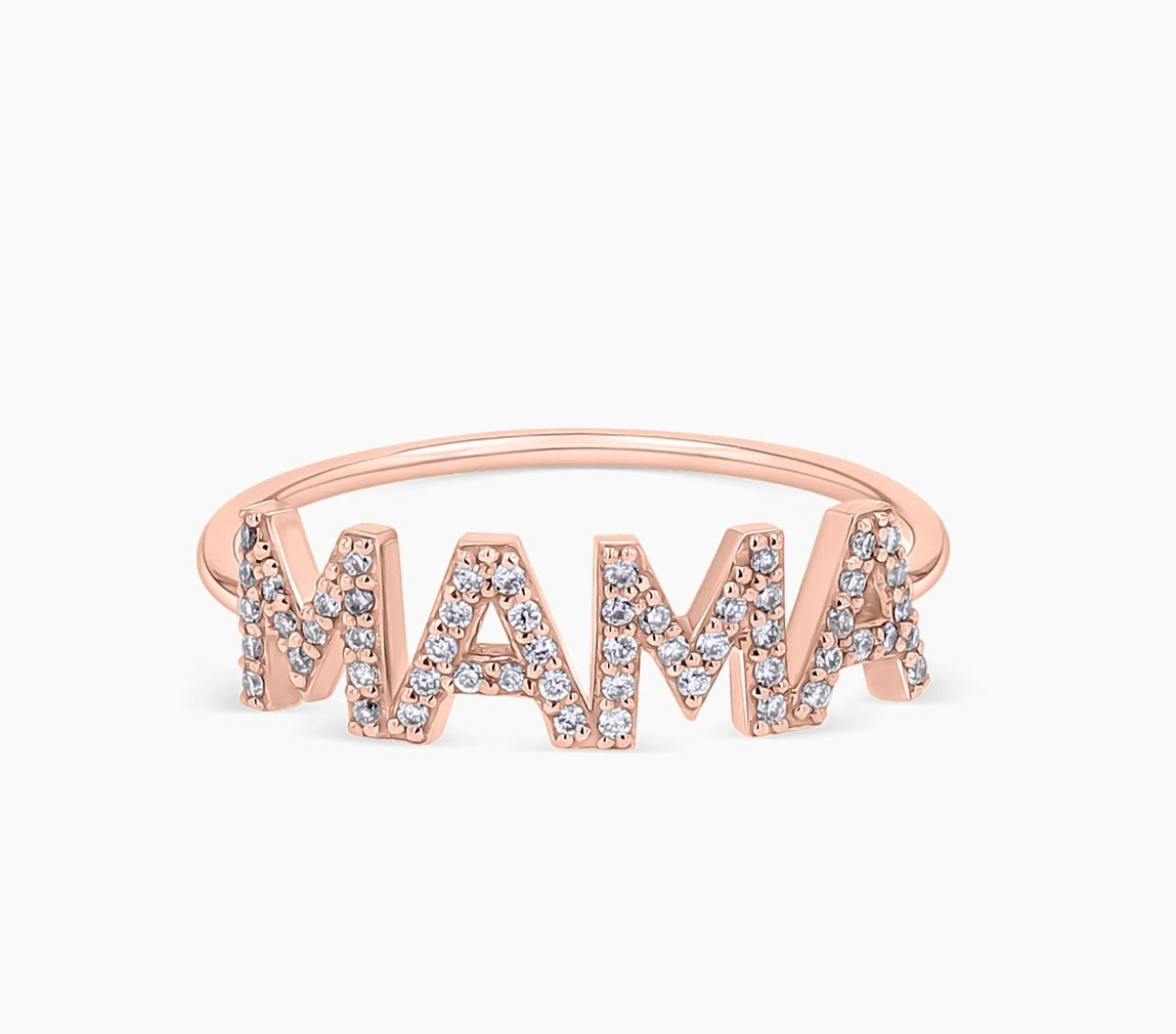 Custommade Mama Pave ring