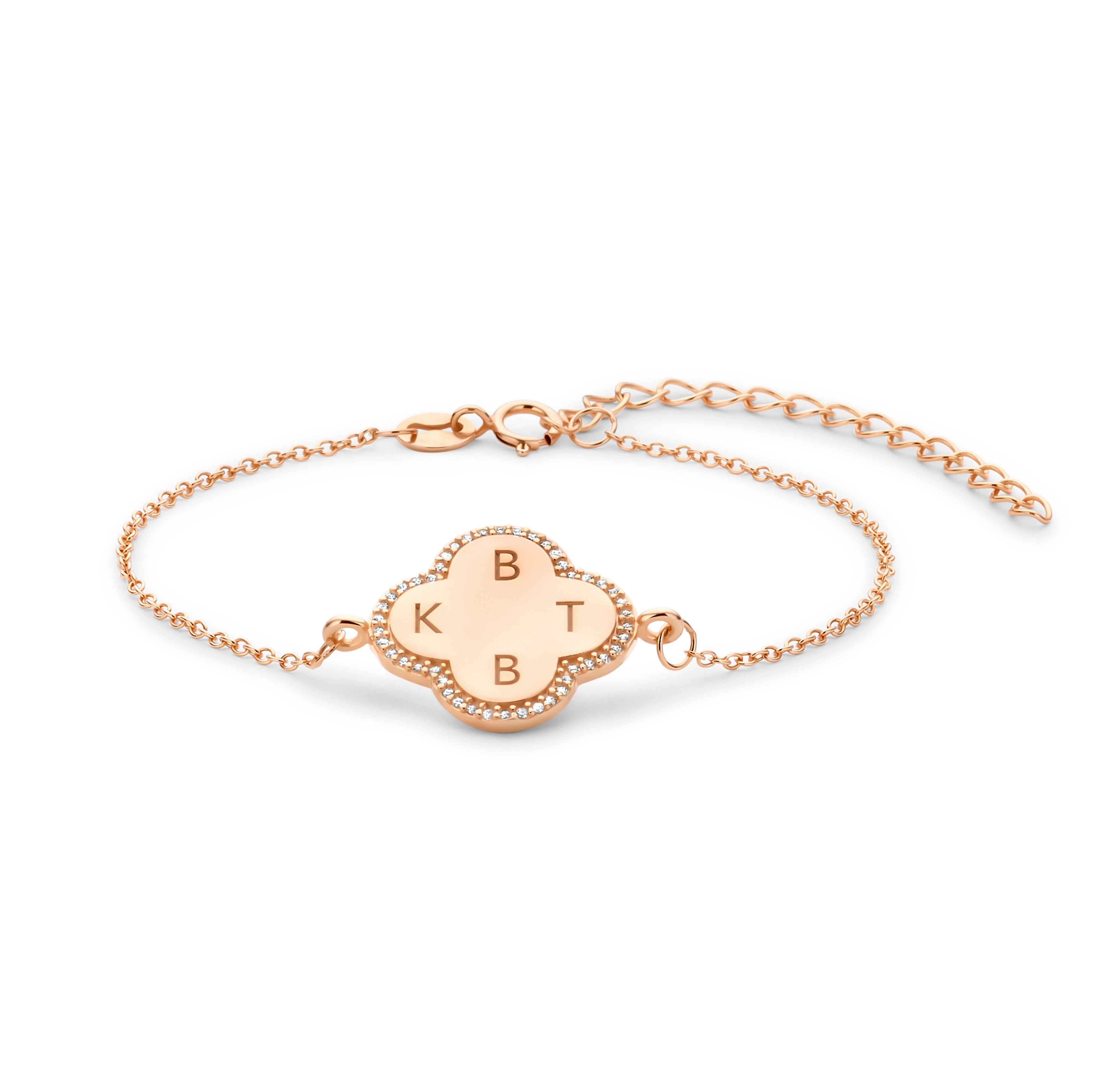 Custommade Lucky Clover Charm Bracelet