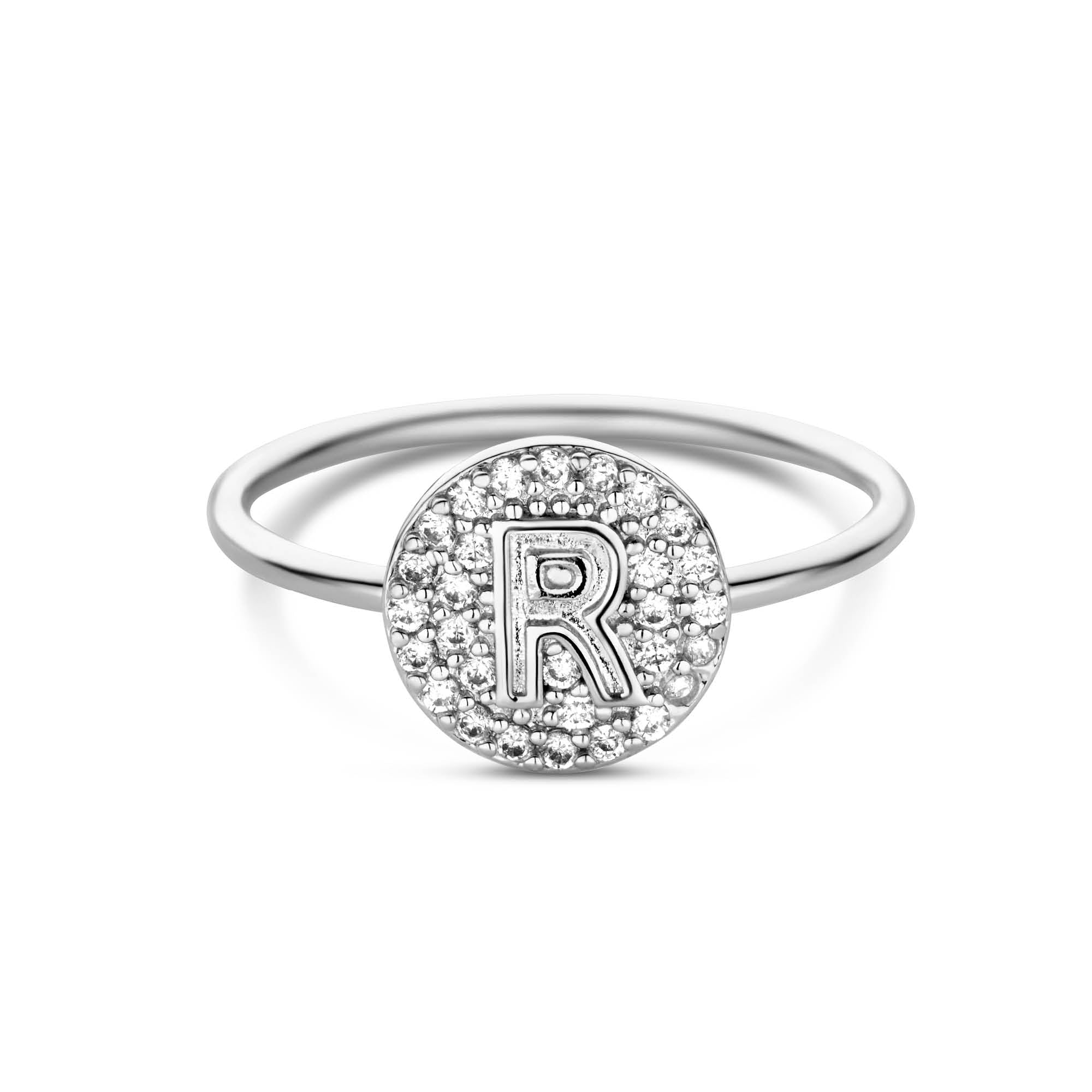 Custommade Circle initial ring
