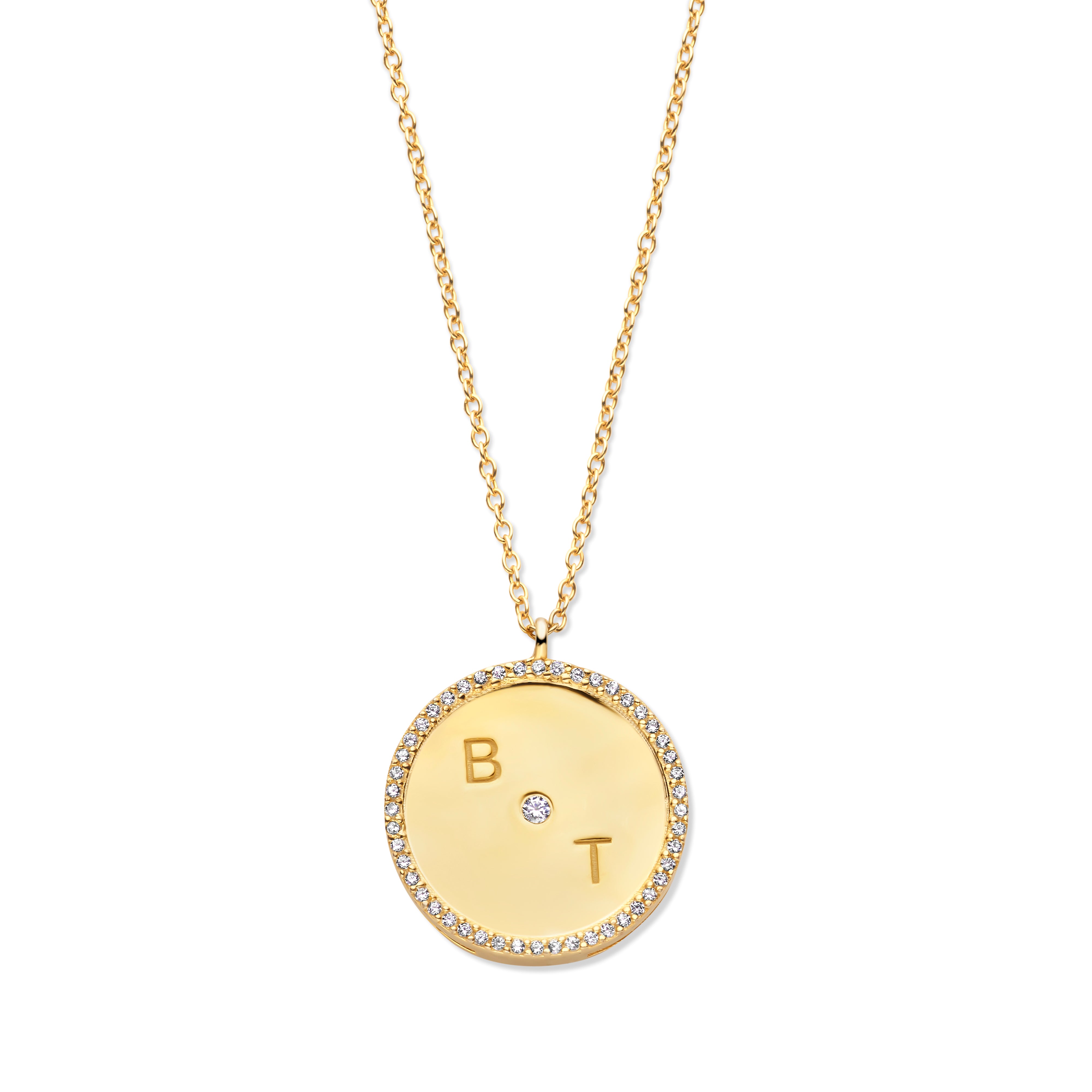 MAßGEFERTIGTE MONEDA-DIAMANT-HALSKETTE