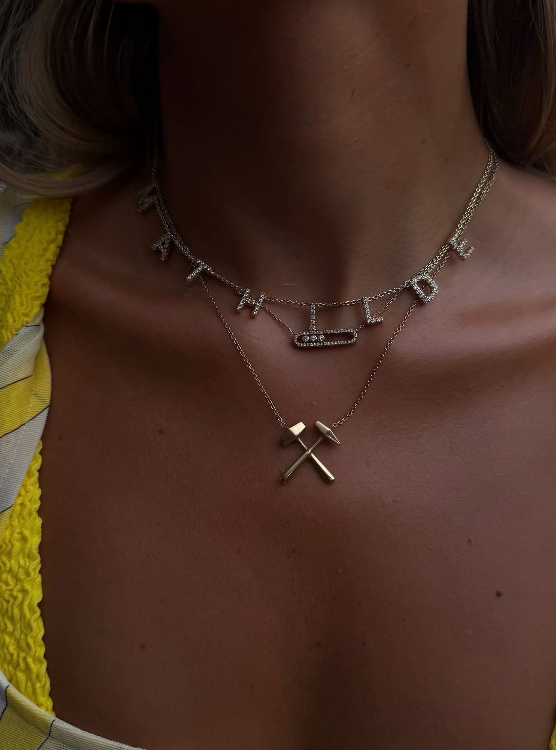 CUSTOMMADE Mathilde letter necklace