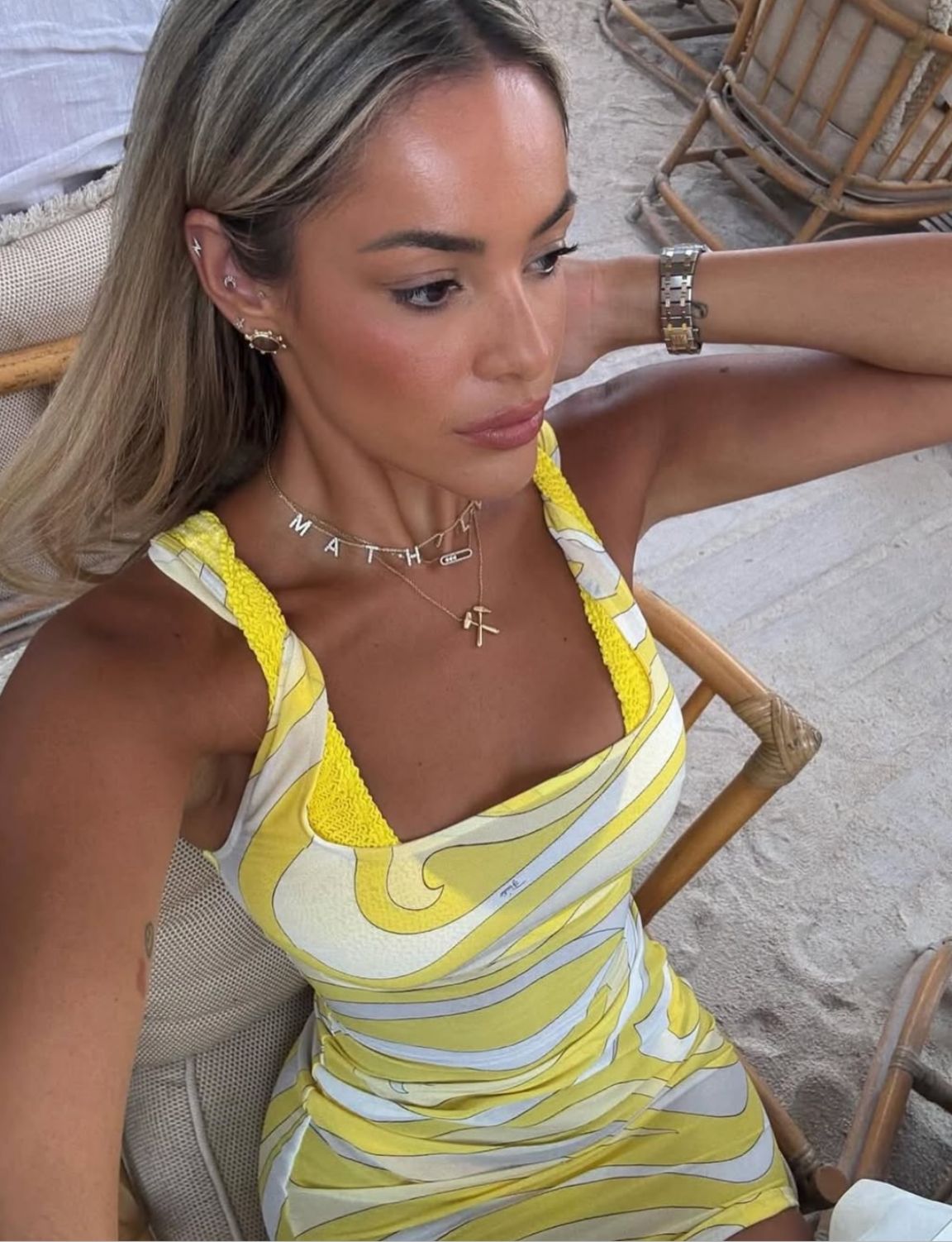 CUSTOMMADE Mathilde letter necklace