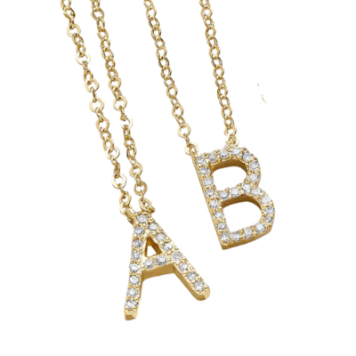 CUSTOMMADE INITIAL LETTER NECKLACE