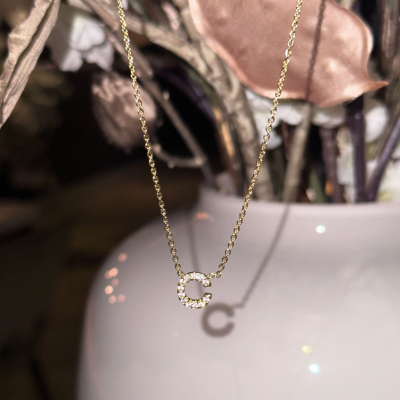 CUSTOMMADE INITIAL LETTER NECKLACE