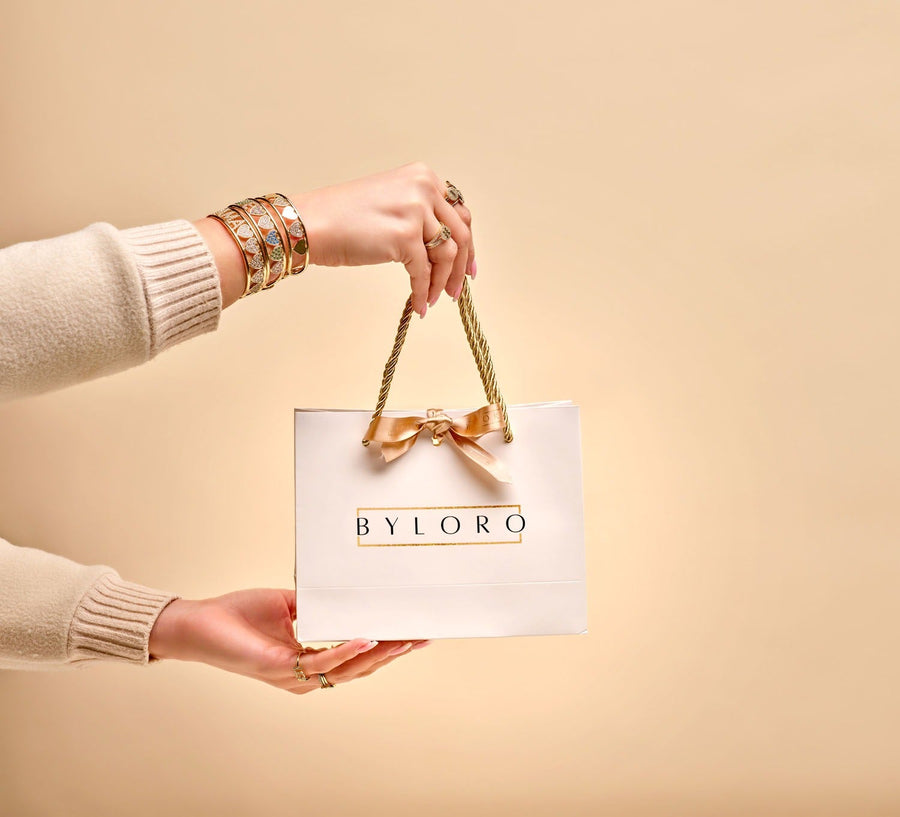 Luxe Byloro cadeauverpakking met sieraden