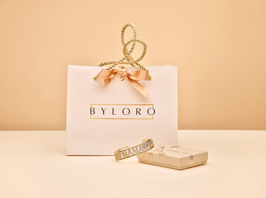 Luxe Byloro cadeauverpakking met cadeautasje en sieradendoos