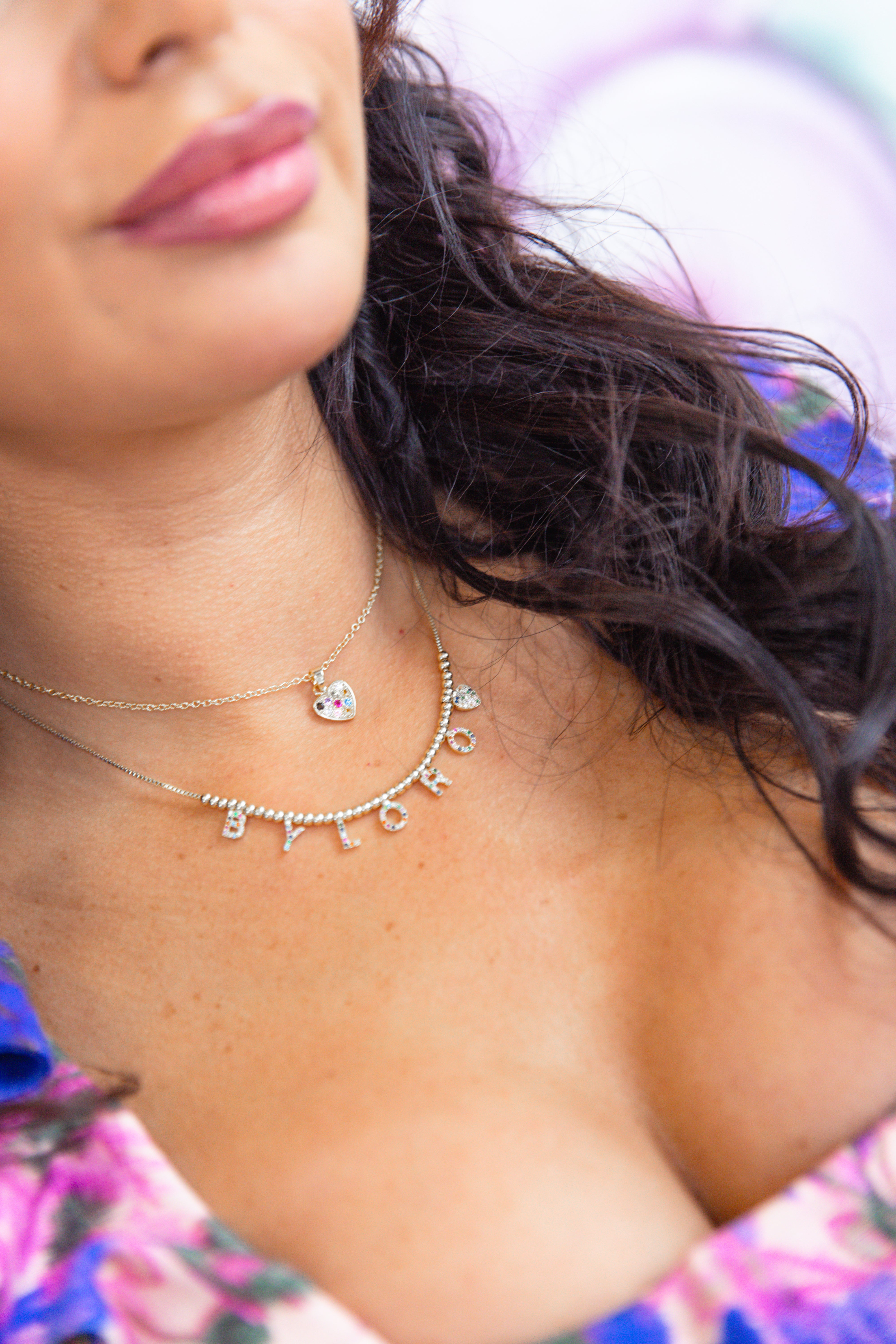 CUSTOMMADE Rainbow Heart Necklace x Roqi & Day