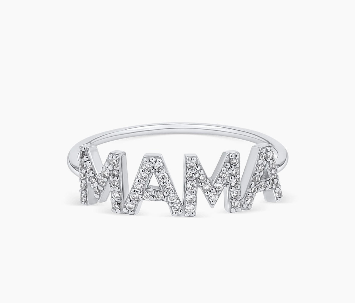 Custommade Mama Pave ring
