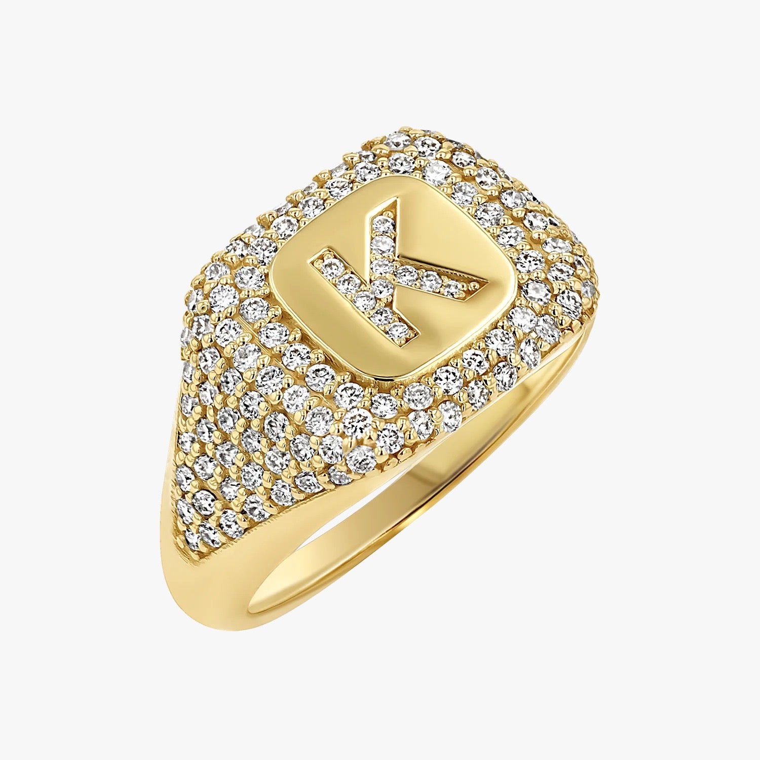 Custommade Luxe Pave Signet Ring