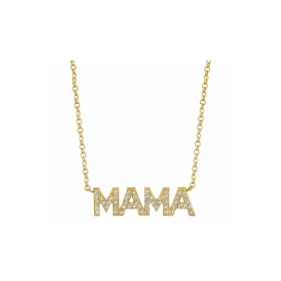 Custommade Mama Pave Necklace