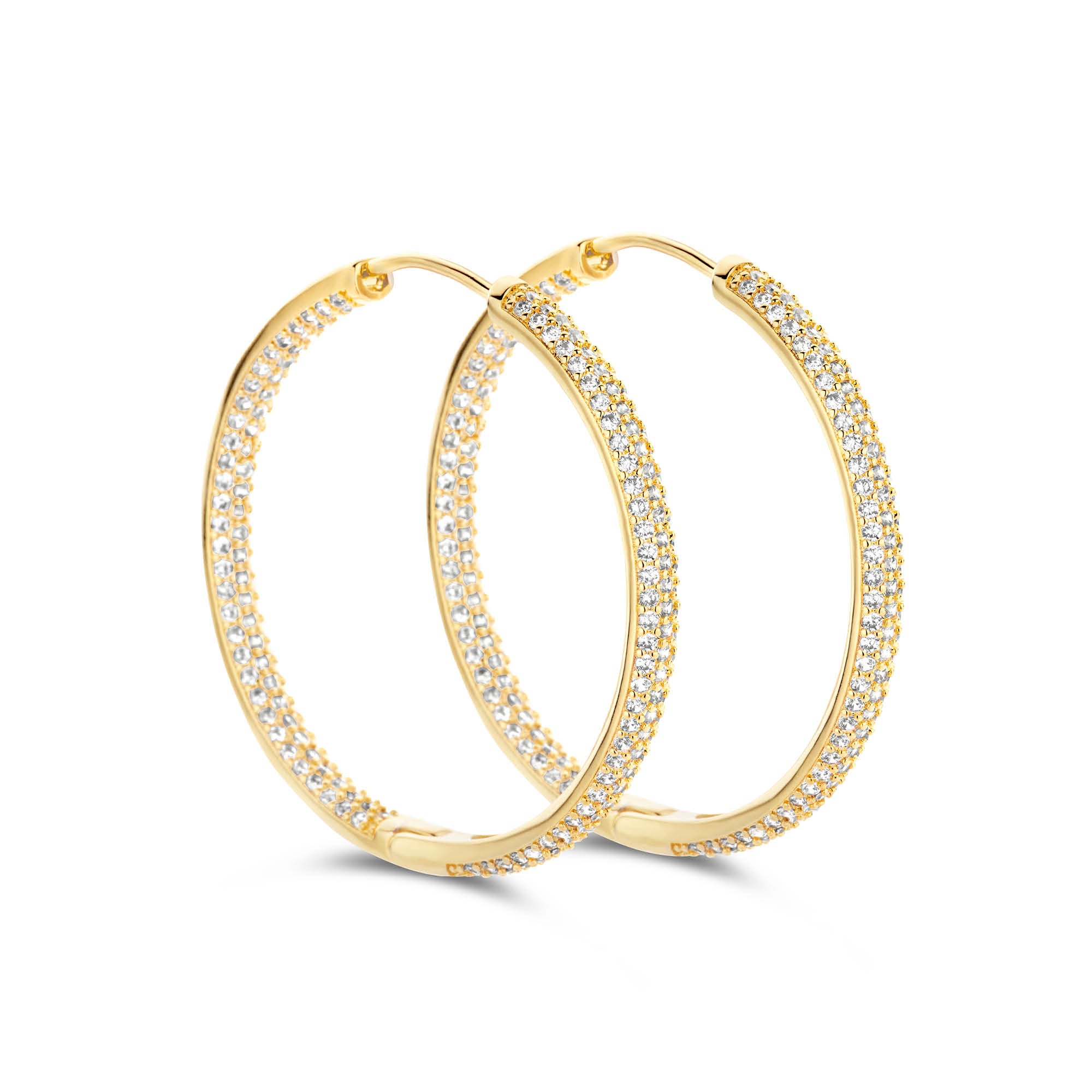 Diamond Earrings [BIG ROUND] [GOLD ]