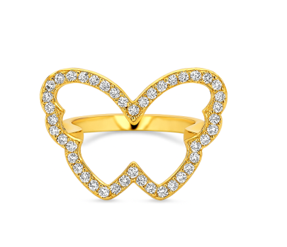 CUSTOMMADE BIG BUTTERFLY RING x Ruby