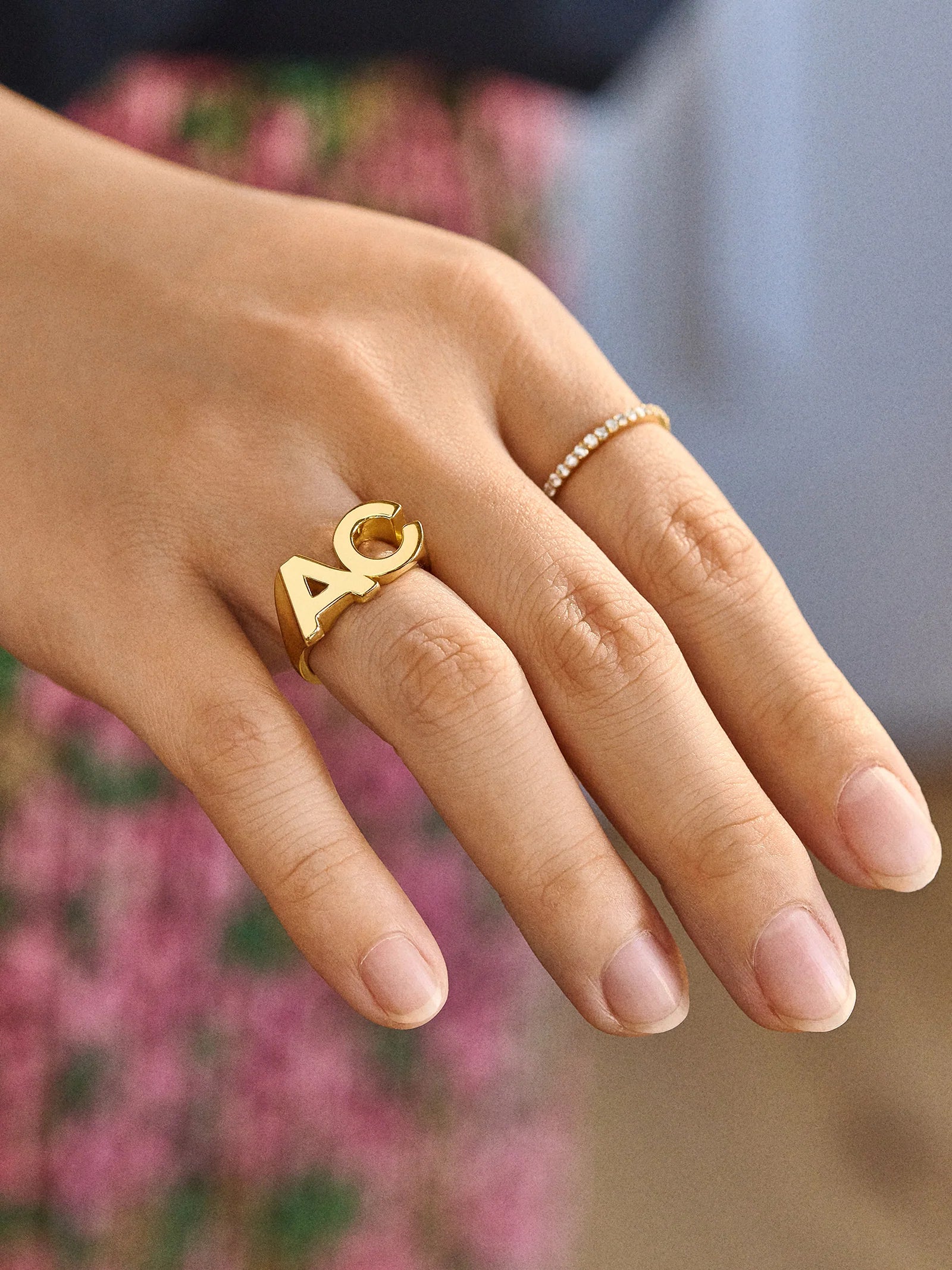 Custommade Bubble Ring [PLAIN] [2 INITIALS]