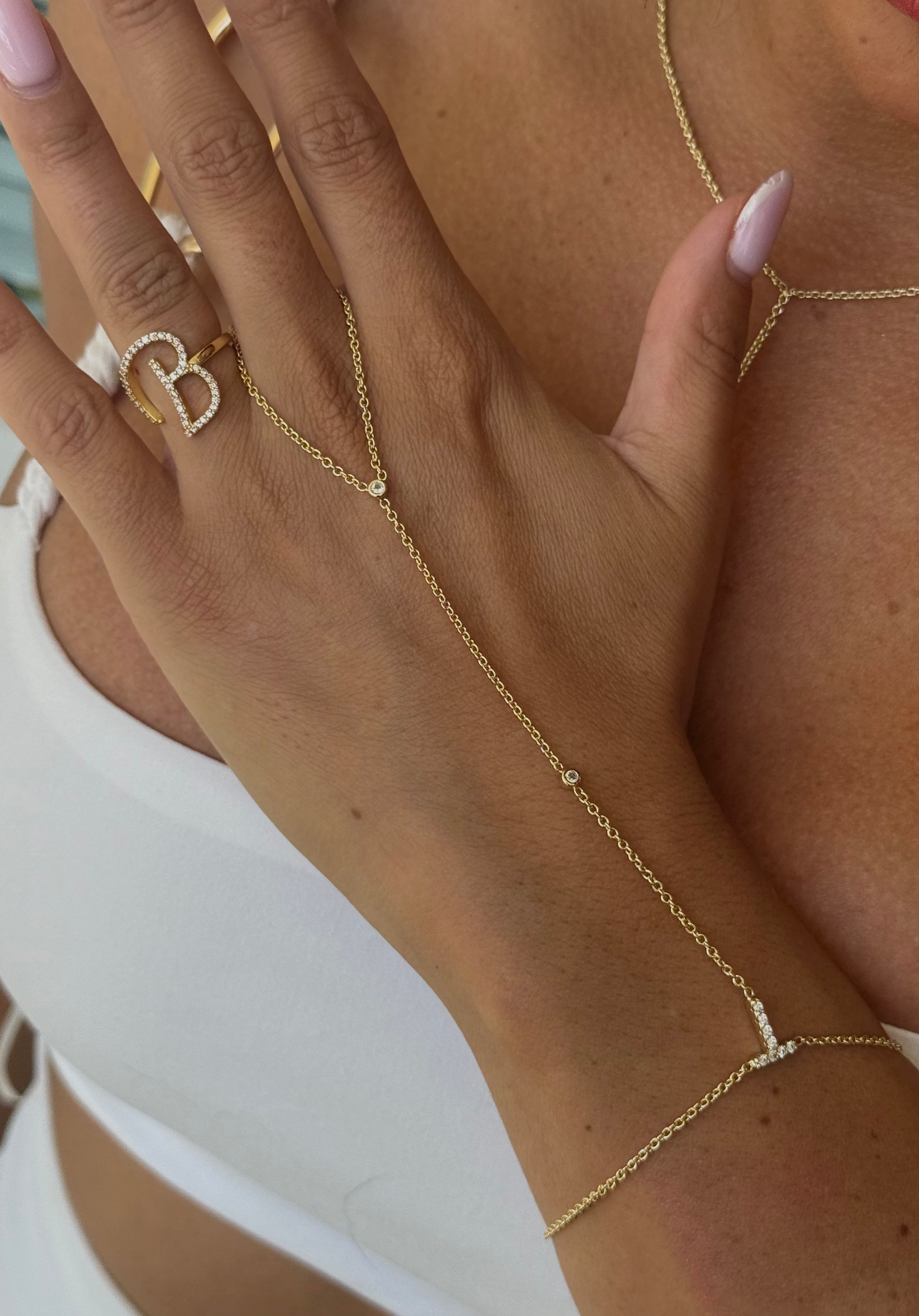 Custommade Initial Hand Chain
