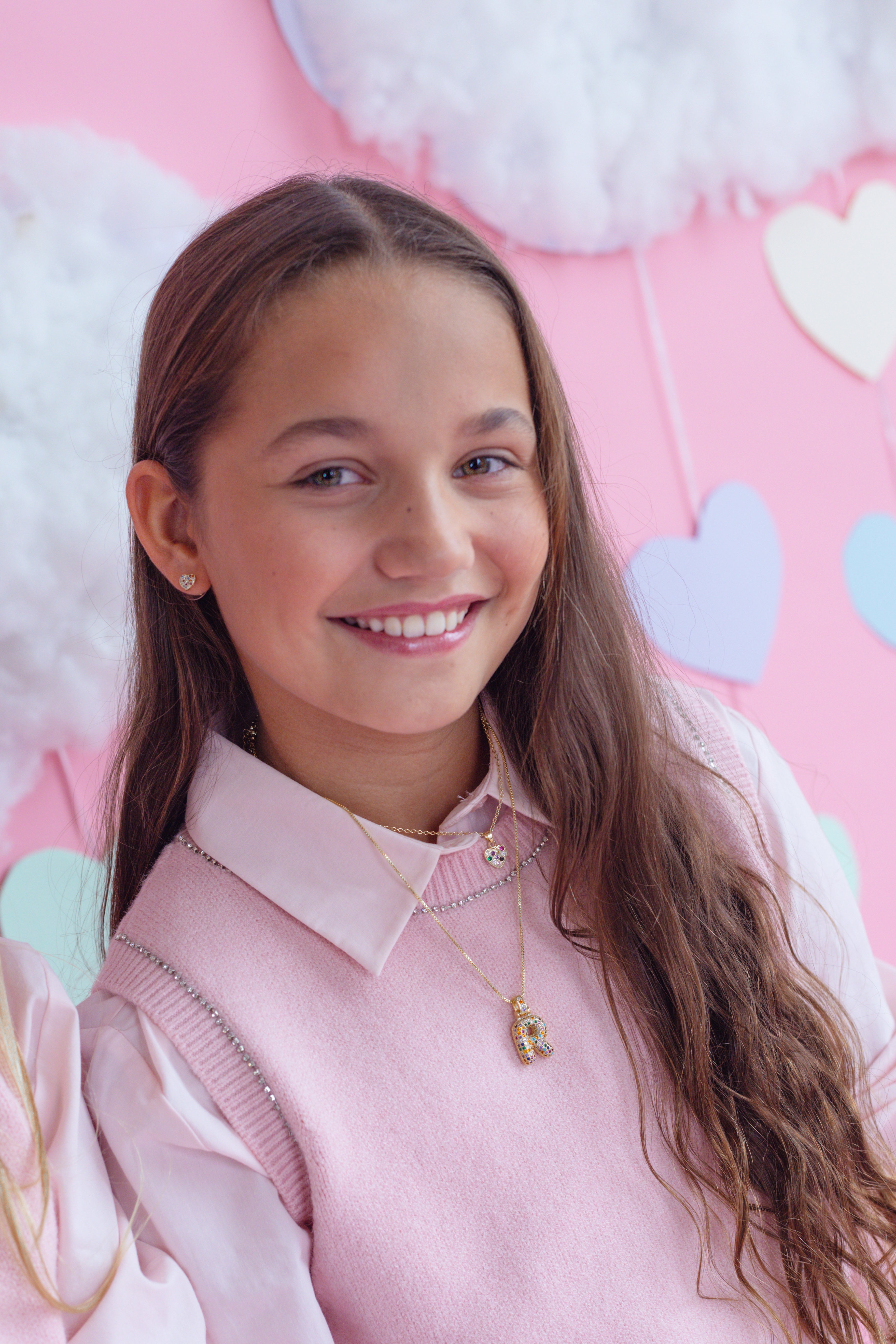 CUSTOMMADE Rainbow Bubble Letter Necklace X Roqi & Day