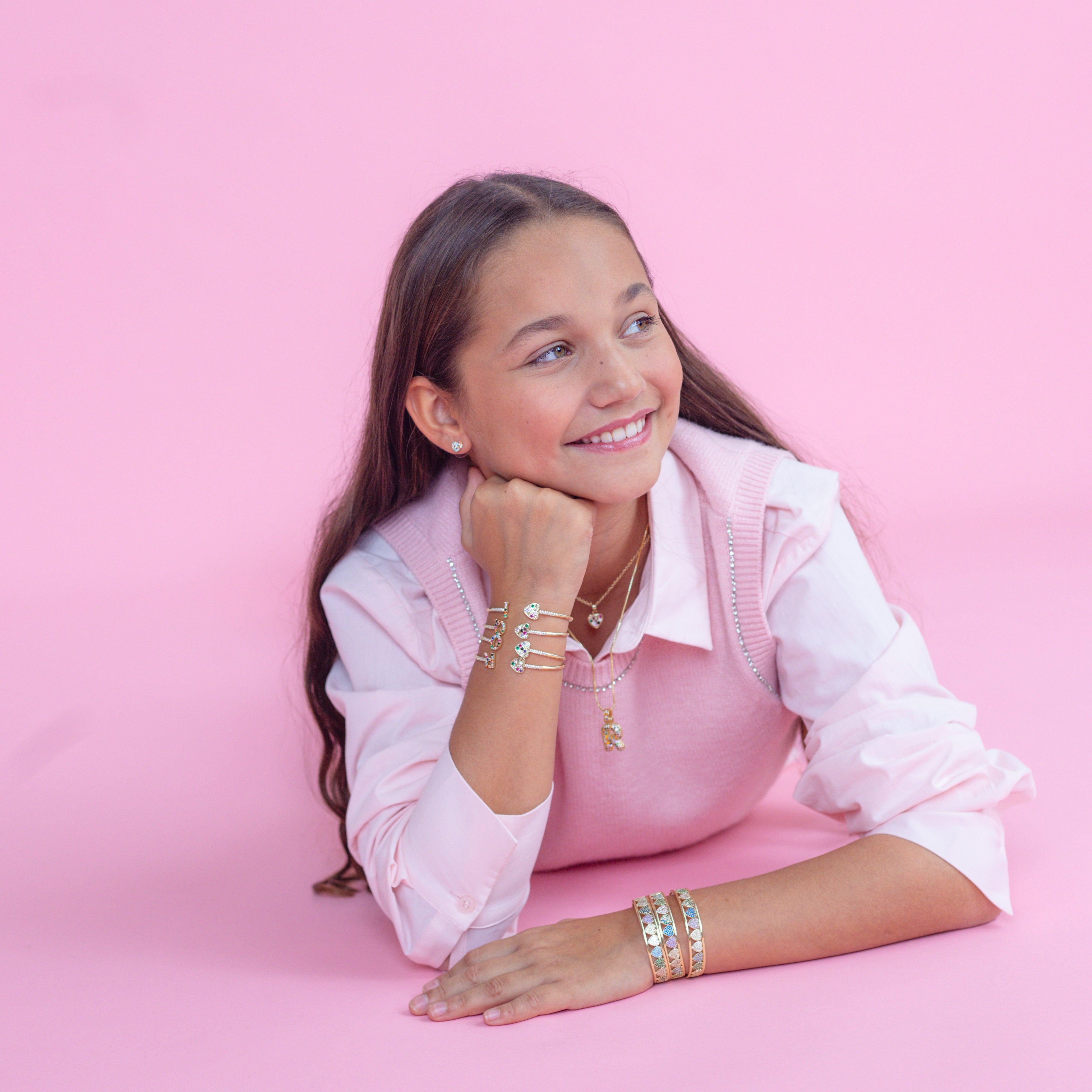 Rainbow Heart Studs x Roqi & Day