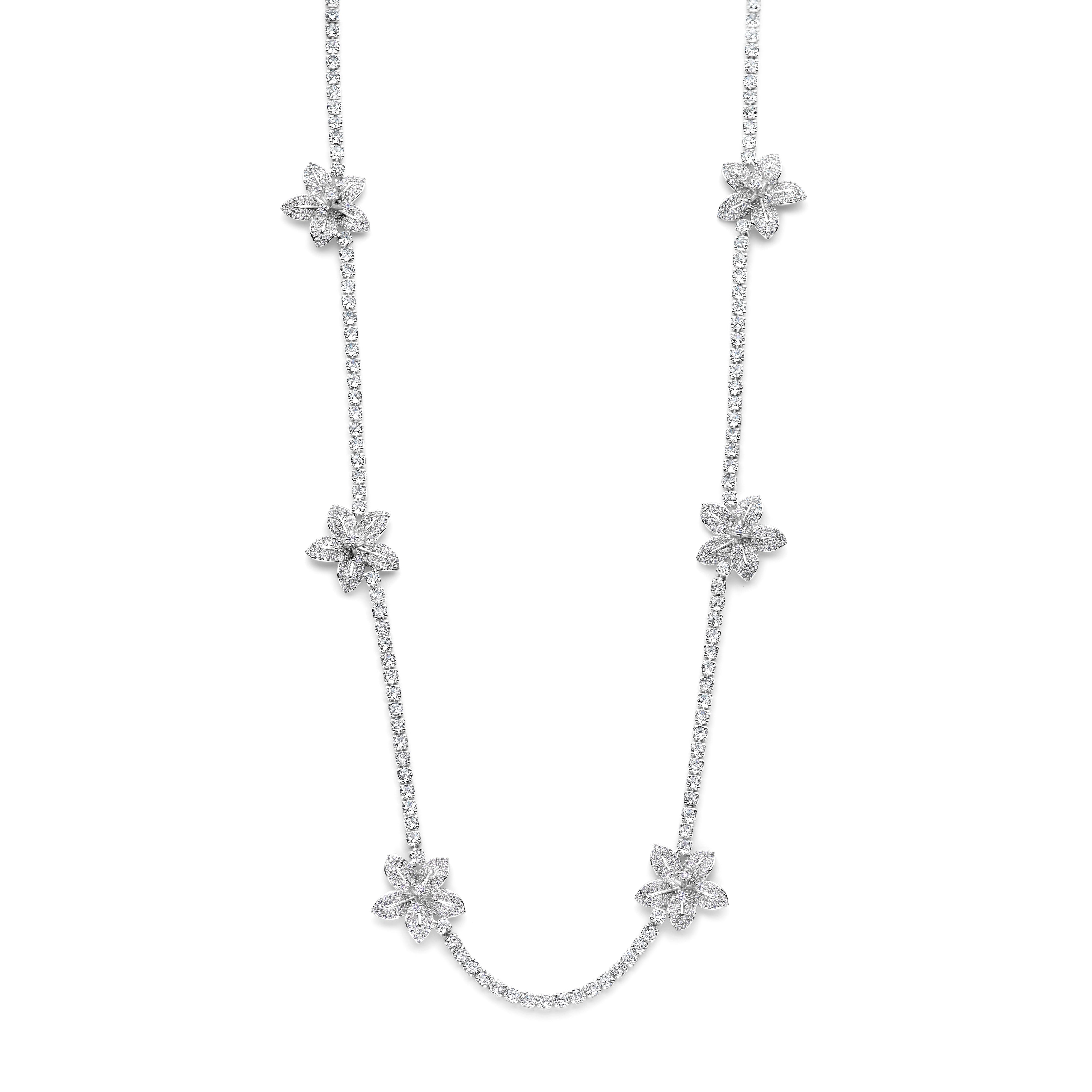 Frosted Blossom Necklace [Beau Monde Magazine]