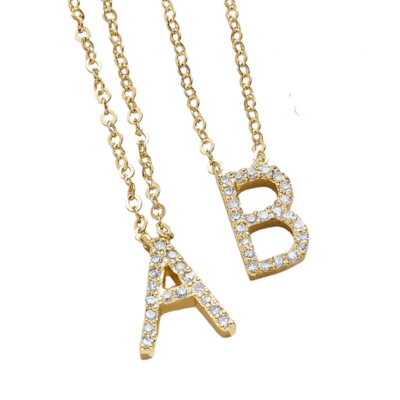 CUSTOMMADE INITIAL LETTER NECKLACE 