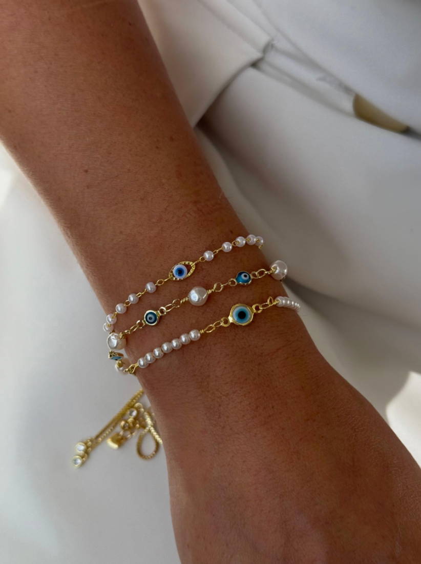 Evil Eye Pearl Set x Sarah van Soelen