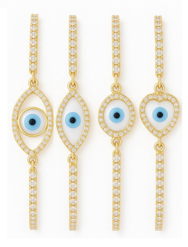 Evil Eye Set Favorites 3+1 GRATIS (set van 4 armbanden) x Sarah van Soelen