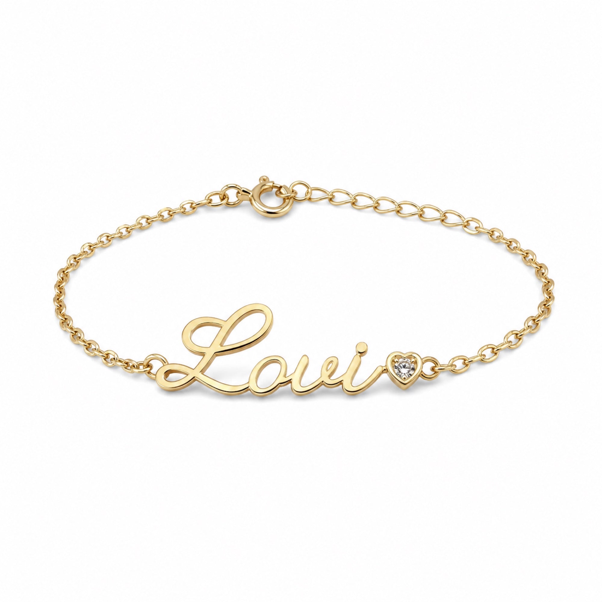 Lovi Baby bracelet in goud op een witte achtergrond #Kleur_Goud